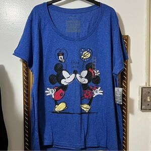 NWT Disney Mickey & Minnie 'True Love' Graphic Tee size 3X
